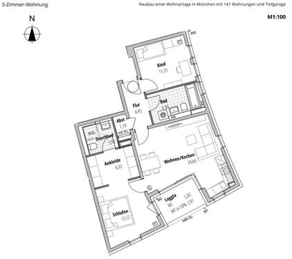 Foto - 3 Zimmer Etagenwohnung zum Kaufen in München