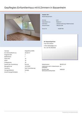 Foto - Haus zur Miete - 1.200,00 EUR Kaltmiete,