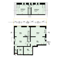 Mietwohnung 144m² im EG auf 2 Etagen mit Terrasse in Halle