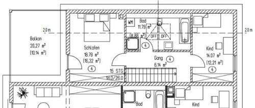 Foto - 3 Zimmer Maisonettenwohnung in Massing