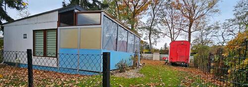 Foto - Garten mit Bungalow und Steganlieger in WerderHavel