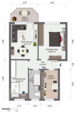 Foto - Etagenwohnung in Görlitz zur Miete