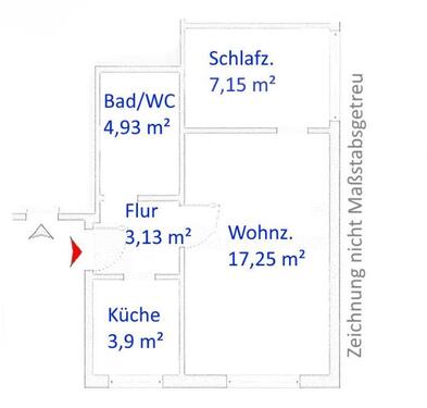 Foto - 2 Zimmer Erdgeschoßwohnung zur Miete in Wilhelmshaven