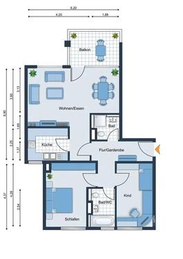 Foto - 3-Zi-Wohnung mit TG-Stellplatz in Pattonville: Ohne Provision!