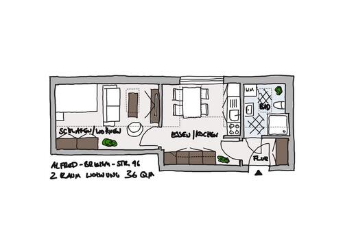 Foto - 2 Zimmer Dachgeschoßwohnung zur Miete in Münchenbernsdorf