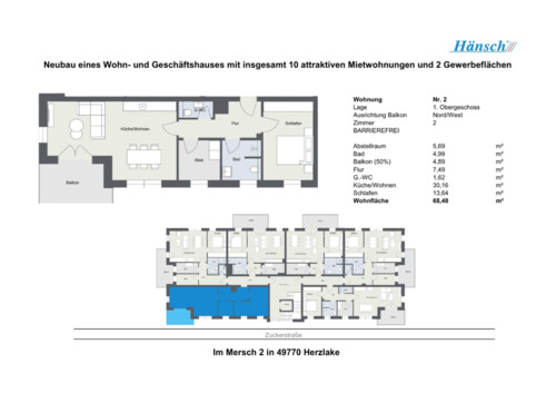 Foto - Etagenwohnung zur Miete in Herzlake