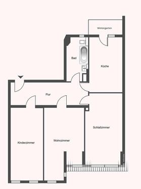 Foto - 3 Zimmer Etagenwohnung zur Miete in Leipzig