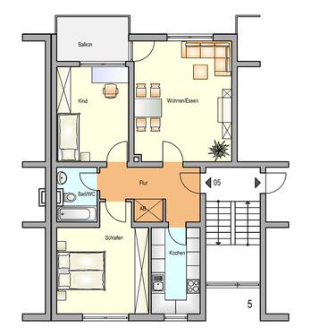 Foto - 3 Zimmer Etagenwohnung in Radevormwald