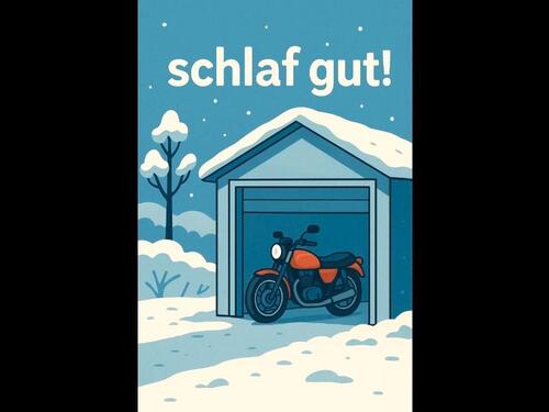 Foto - Motorradstellplatz für den Winter – sicher & trocken!