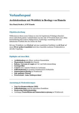 Foto - Einfamilienhaus zum Kaufen in Hameln