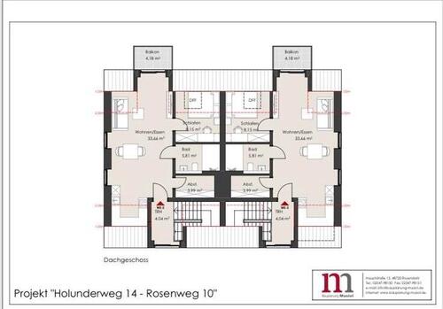 Foto - 2-Zimmer Dachgeschosswohnung - 783,00 EUR Kaltmiete,