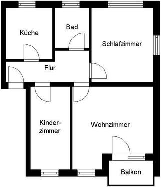 Foto - 3 Zimmer Etagenwohnung in Weißenfels