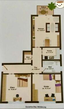 Foto - 3.5 Zimmer Etagenwohnung zum Kaufen in Haar