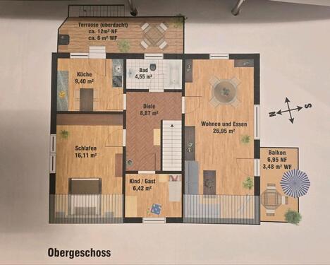 Foto - 3 Zimmer Dachgeschoßwohnung zum Kaufen in Bremen