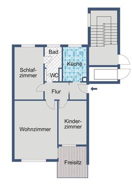Foto - Etagenwohnung in Wiesbaden zur Miete