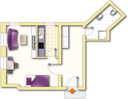 Foto - kompakte 1 zimmerwohnung in ruhiger lage