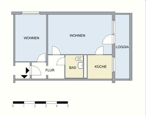 Foto - Etagenwohnung in Neubrandenburg zur Miete