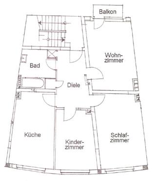 Foto - gut geschnittene 3 Zimmer Wohnung im 1.OG in Essen