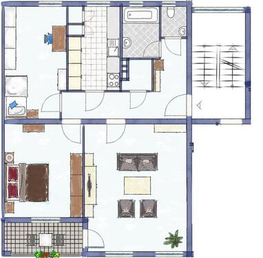 Foto - Sehr helle 3-Zimmer-Wohnung mit Balkon in BS am Bürgerpark
