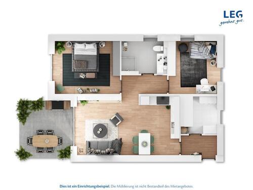 Foto - 3.5 Zimmer Erdgeschoßwohnung zur Miete in Münster