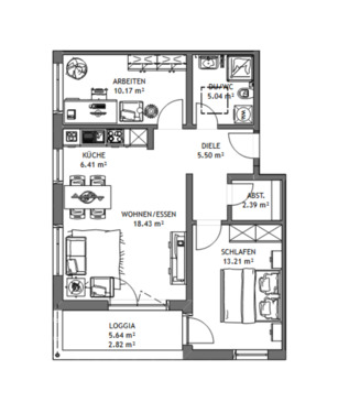 Foto - 3 Zimmer Etagenwohnung in Burgwald