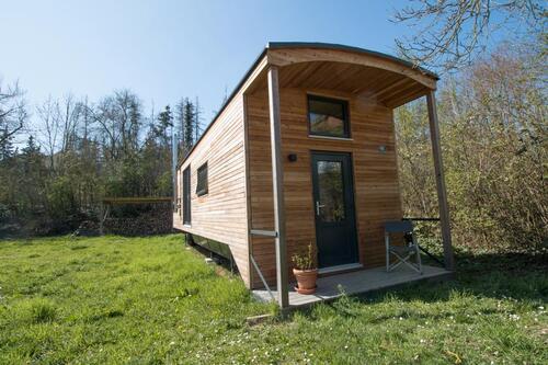 Foto - Schnäppchen Tiny House, Haus auf Rädern, Mobile Home, Holzwohnwag