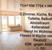 3 Zimmer in Eislingen Süd - 1.025,00&nbsp;EUR Kaltmiete, ca.&nbsp; 71,00&nbsp;m&sup2; in Eislingen (Fils) (PLZ: 73054)