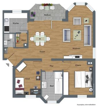 Foto - 3 Zimmer Etagenwohnung in Büdingen