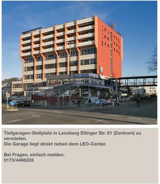 Foto - Tiefgaragen Stellplatz Leonberg Zentrum