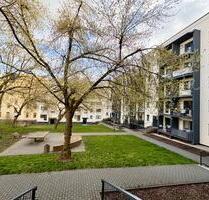 Sonnencarrée mit Blick in den grünen Innenhof - Chemnitz Hilbersdorf