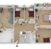 Schöne 5 Zimmerwohnung - 750,00&nbsp;EUR Kaltmiete, ca.&nbsp; 107,00&nbsp;m&sup2; in Bad Fallingbostel (PLZ: 29683)