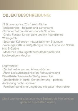 Foto - 3 Zimmer Etagenwohnung zum Kaufen in Isernhagen