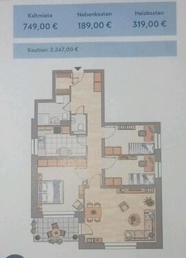 Foto - 4 Zimmer Etagenwohnung zur Miete in Flensburg