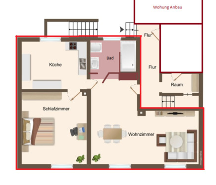 Foto - Etagenwohnung zur Miete in Osnabrück