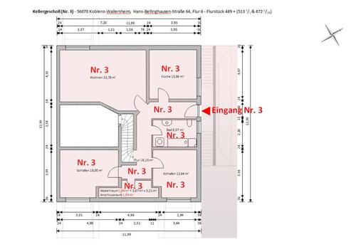 Foto - 3 Zimmer Etagenwohnung zur Miete in Koblenz