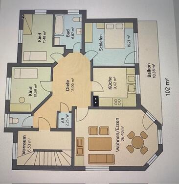 Foto - 4 Zimmer Etagenwohnung in Hofheim in Unterfranken