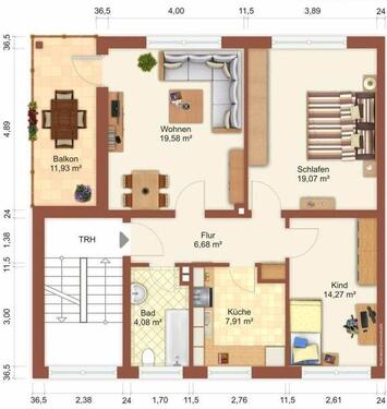 Foto - 3 Zimmer Etagenwohnung zum Kaufen in Hambergen