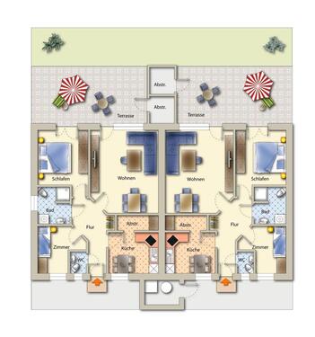 Foto - ebenerdiges 3 Zi. RMH - einfach einziehen und wohlfühlen -