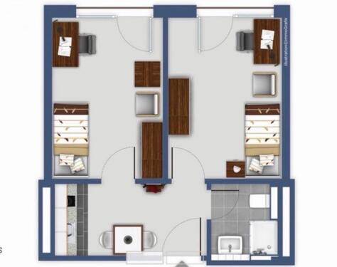 Foto - WG Zimmer in 2er Frauen-WG im Campo Novo Stuttgart zu vermieten!