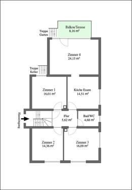 Foto - Erdgeschoßwohnung in Karlsruhe zur Miete