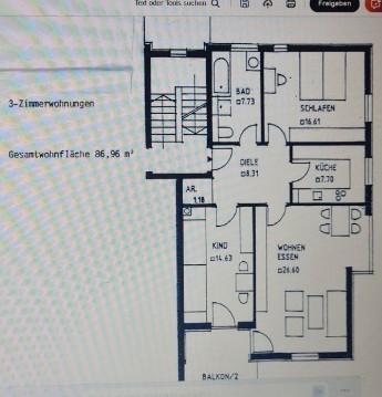 Foto - 3 Zimmer Etagenwohnung zum Kaufen in Bayreuth