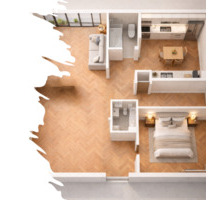 Hochw. 2‑Zi.‑ETW BJ2013, kleine Wohnanl. (9 Whg.) direkt v. Bauh. - Regensburg Galgenberg