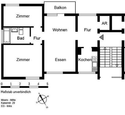 Foto - 3.5 Zimmer Erdgeschoßwohnung in Moers