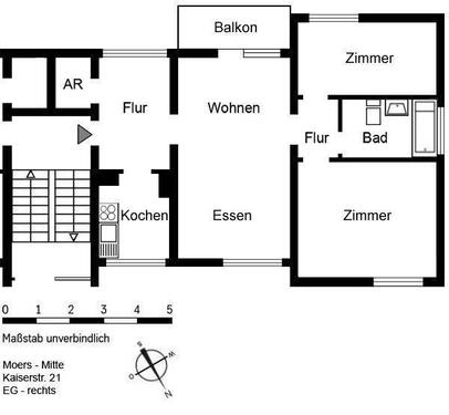 Foto - Erdgeschoßwohnung in Moers zur Miete