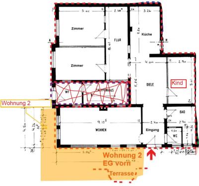 Foto - 4 Zimmer Erdgeschoßwohnung zur Miete in Hambergen