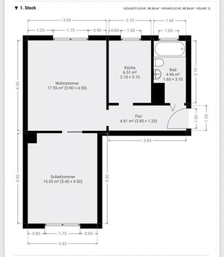 Foto - 2 Zimmer Etagenwohnung zur Miete in Halle (Saale)