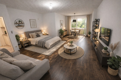 Foto - 1ZKB, Apartment, 37 qm Wohnung, Merchweiler, Ortsrandlage