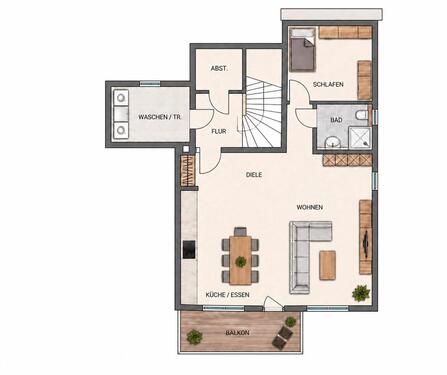 Foto - 2 Zimmer Wohnung in Do - Lichtendorf Smart Home mit Balkon