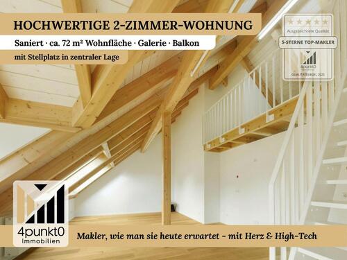 Foto - Hochwertig sanierte 2-Zimmer-Wohnung mit Galerie und Balkon in zentraler Lage