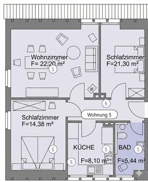 Foto - 3 Zimmer Etagenwohnung zur Miete in Barnstorf